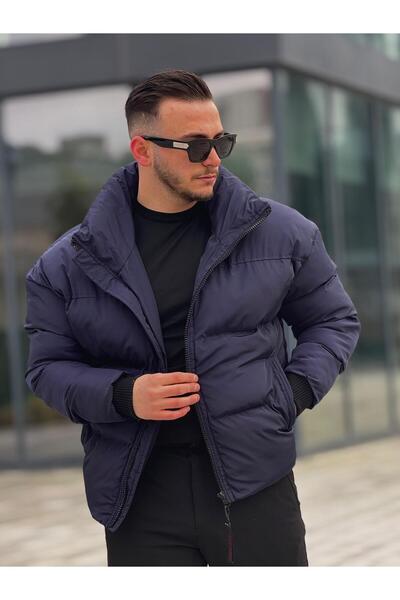 KINGAF Чоловічий надувний пуховик - з хованим капюшоном