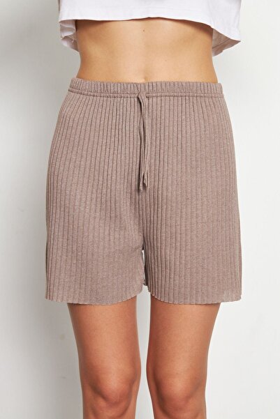 Oyga Γυναικεία γήινα σορτς με ραβδώσεις πιτζάμες - Casual άνετα ρούχα