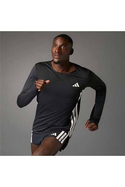 adidas Adizero L Tee m Men's Black T-Shirt Jd3638