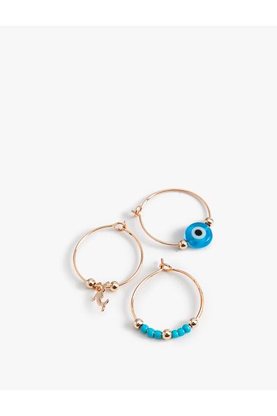 Koton Evil Eye Beaded Earring Set