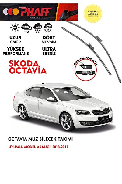 DuoLight Skoda Octavia 2016 Silecek Takımı 14 16 18 Uyumlu Araca Özel Aparat