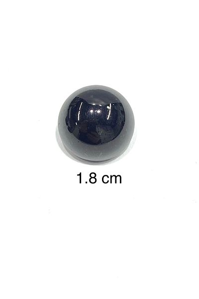 karantuhafiye Pearl Button / Medium Button / Set of 6 / 1.8 cm / Black