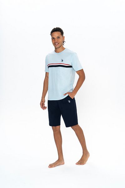 U.S. Polo Assn. Πόλο Ασν. Σετ ανδρικής πιτζάμα μπλε σορτς - 1YP.la1fo8nt8ai6n9e.SU