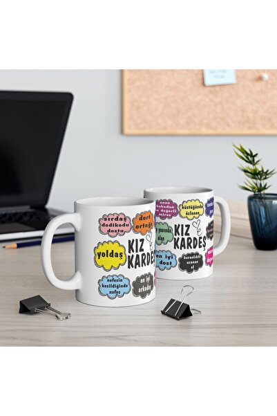 sıradışıhediyem kız kardeş kupa bardak kız kardeşe hediye doğum günü hediyesi