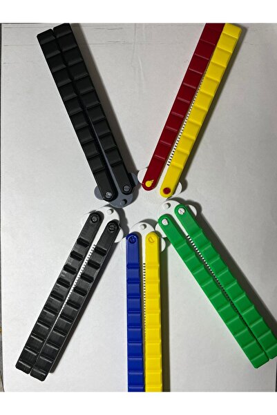 Tersah Kelebek Şeklinde Plastik Tarak Saç Tarama Stres Atma Taraftar Fanatik