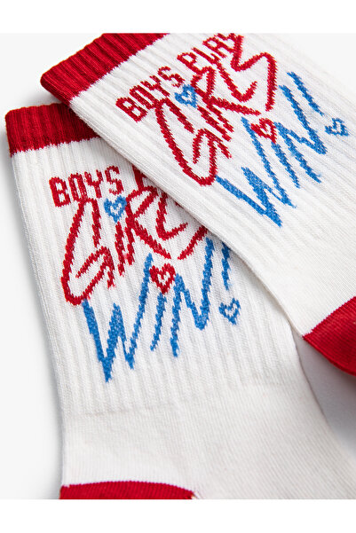 Koton Чорапи с бродирани лозунги