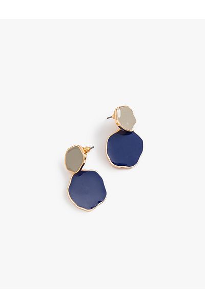 Koton Colorful Jewelled Asymmetrical Shaped Earrings