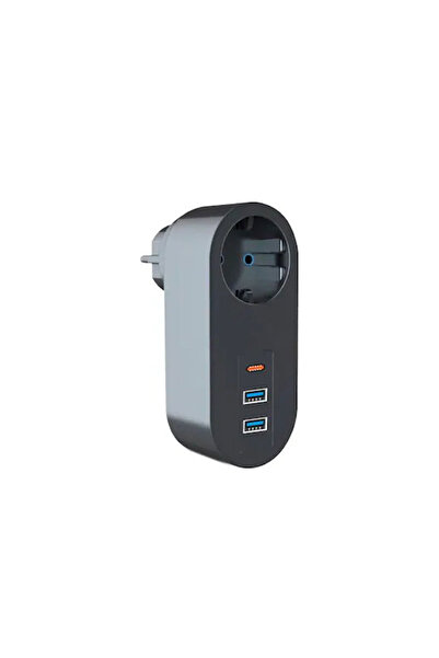 evimdeyokyok 2 Pcs USB 1 Pcs Type-C Input Plug Socket 3400 with Single Curren...
