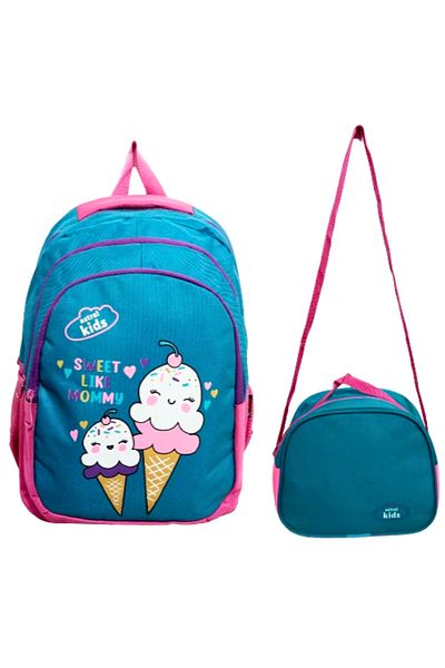 Glanart 3-Eye Primary School Bag Nutrition Suit Waterproof Fully Lined Ice Cream