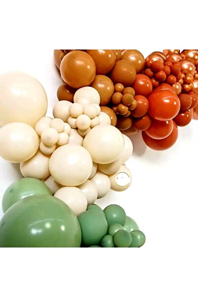 Kalisan Retro Balloon White Sand (Sea Sand) 12 Inch 10 Pieces