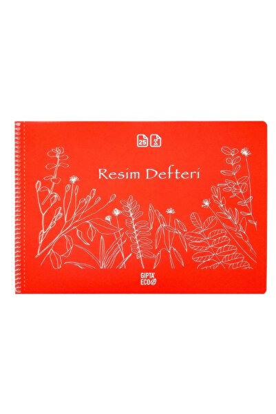 Glanart Gıpta 25x35 cu copertă din plastic - Caiet de desen cu spirală, cu ur...