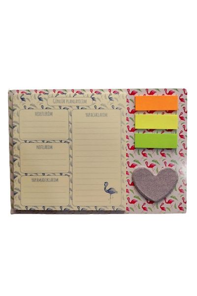 Glanart cute weekly planner with brace 40 leaves