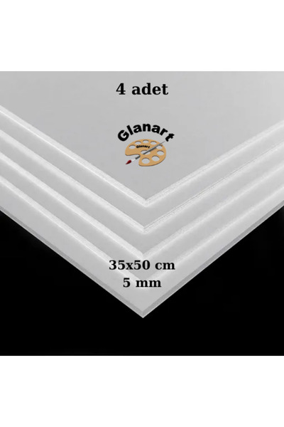 Glanart 35x50 cm fotoblok 5 mm kalınlık 4 lü paket (maket kartonu )