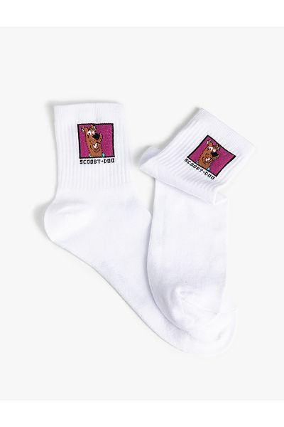 Koton Scooby Doo Socket Socks Licensed Embroidered