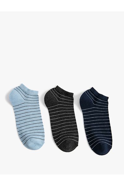 Koton Set de 3 șosete cu papuci cu dungi