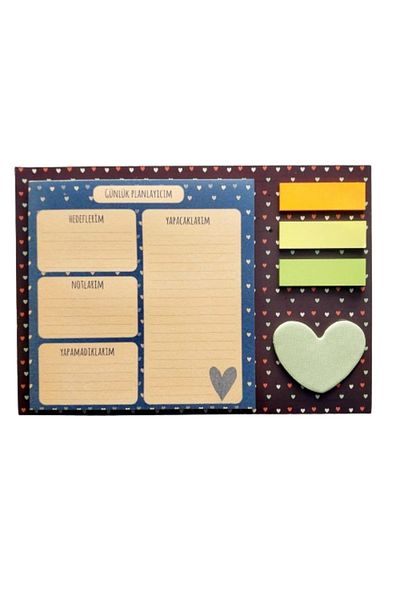 Glanart cute weekly planner with brace 40 leaves