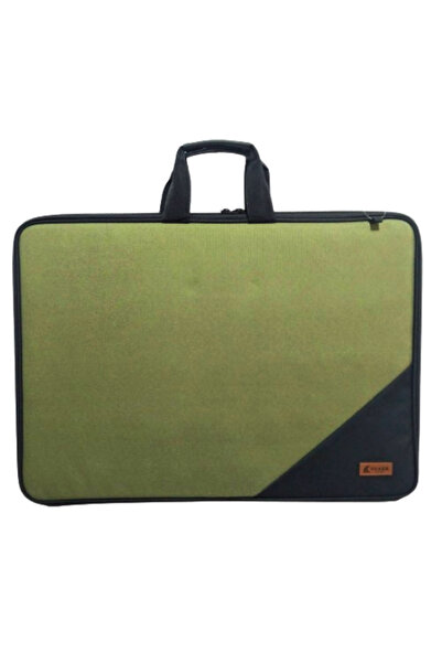 Glanart askılı, fermuarlı 35x50 resim çantası su geçirmez ketenli kumaş 35x50...