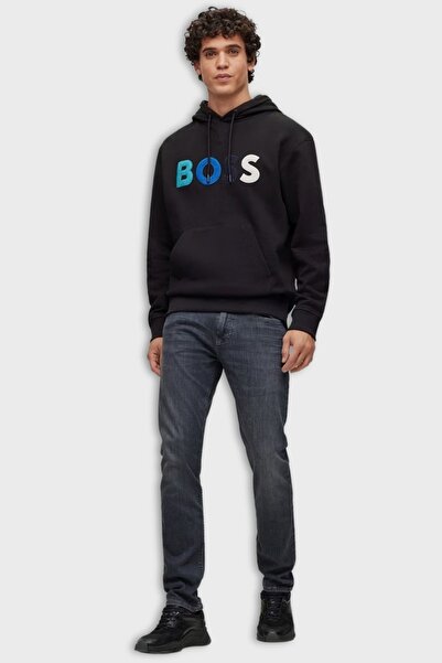 BOSS Kapşonlu Erkek  Spor  Sweatshirt