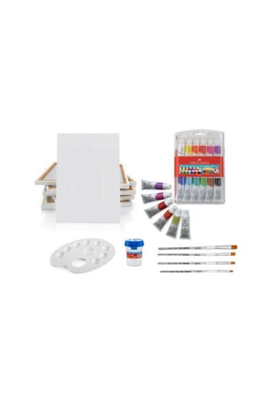 Faber Castell 12 Li Faber Guaj Boya Seti 35x50 Tuval