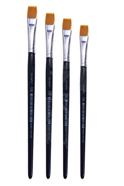 Fanart Σετ 536 μοντέλων από συνθετικό μεταξωτό πινέλο - Σετ 4 τεμαχίων