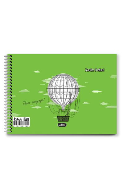 Glanart 25x35 Picture Book - Plastic Cover, 25 Sheets, Textured Surface, Newstyle 1 Piece