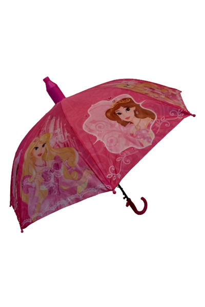 Genel Markalar Plastik Korumalı Kapaklı Kız Çocuk Şemsiyesi Baston 8 Tel (TEL...