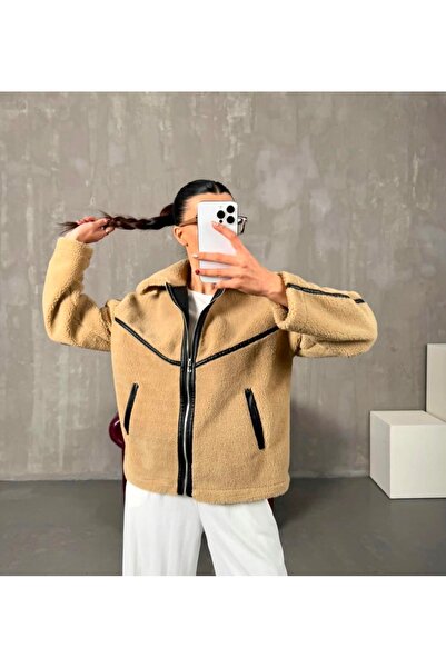 NECCE Teddy Peluş Mont Camel