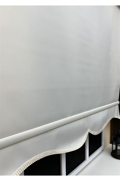 StorBurada Aluminum Case Stb-5301 - Plain Ecru Curtain