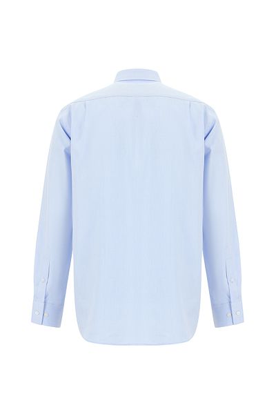 Abdullah Kiğılı Patterned Cotton Sports Shirt - Long Sleeve, Regular Fit