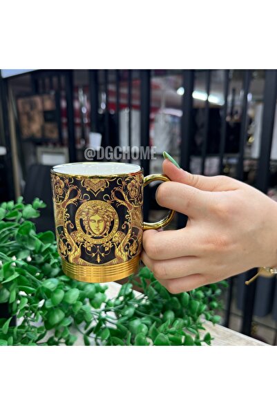 DGCHOME Romano Porselen Kupa - 200 ml