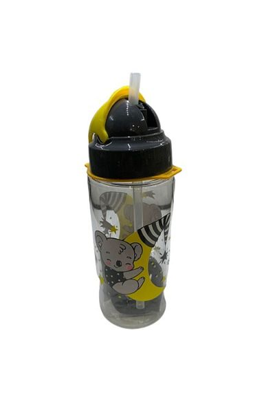 Gıpta Tritan Patterned Water Bottle with Straw 500 Cc 3