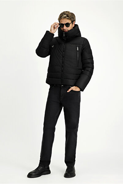 Abdullah Kiğılı Hooded Sports Puffer Jacket