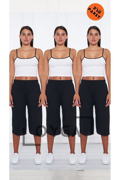 Oyga Negru - Negru - Negru Pantaloni și pantaloni de trening pentru femei, îmbrăcăminte ocazională pentru acasă
