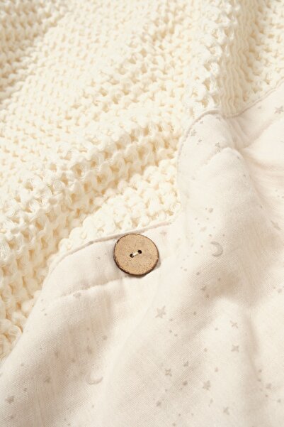 Biorganic Baby Pique Blanket Natural 100% Cotton 110*110 - Gots Certified