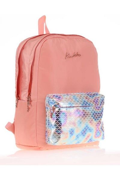 KAUKKO Bright Backpack Scale Salmon K1528