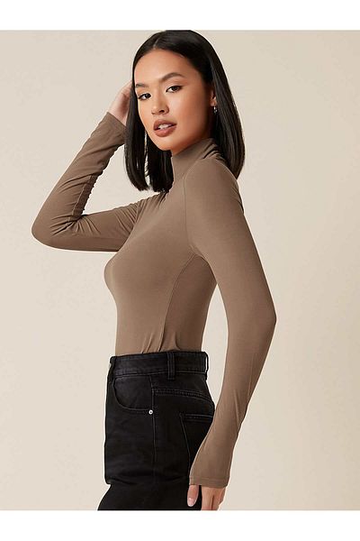 RABTEKS Μπλούζα με ζιβάγκο Ultra Soft Mink