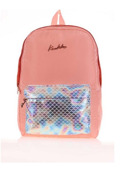 KAUKKO Bright Backpack Scale Salmon K1528