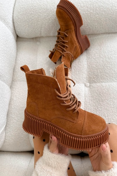 Shoebutik Lazy Taba Süet Bot