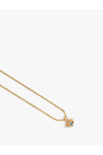 Koton Eyelash Chain Necklace - Eye Detail