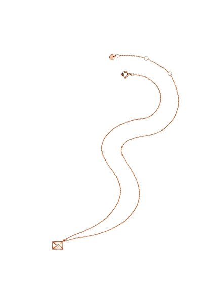 Lulu & Jane Modeschmuckhalskette Kette roségold Zirkonia weiß