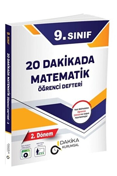 Dakika Yayınları DAKİKA 20 DAKİKADA 9. SINIF MATEMATİK ÖĞRENCİ DEFTERİ 2.DÖNEM