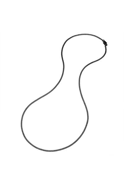 True Rebels Edelstahlhalskette Kette Edelstahl schwarz
