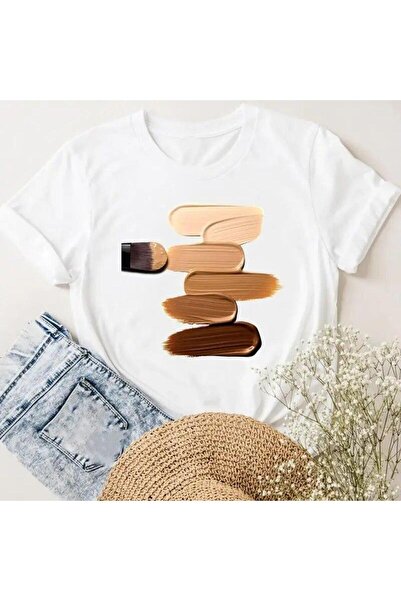 YUNAYT ΓΥΝΑΙΚΕΙΑ ΛΕΠΤΟΜΕΡΗ ΕΚΤΥΠΩΣΗ ΜΕΓΕΘΟΣ ΦΑΡΔΙ ΚΟΜΜΕΝΟ T-SHIRT ΠΟΔΗΛΑΤΟ