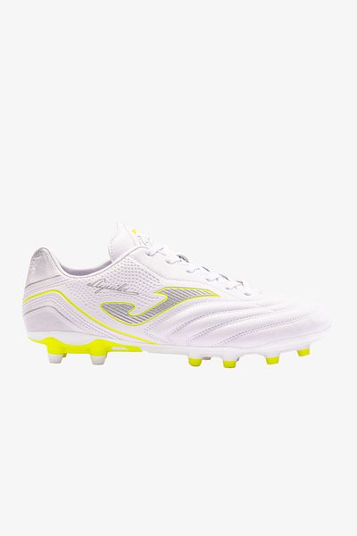 Joma Aguıla 2402 Blanco Fırm Ground Men's White Football Boots (Grass Floor) AGUS2402FG