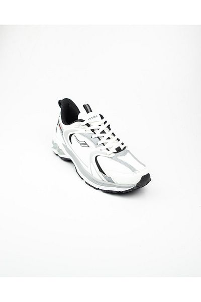 Lescon Orion Unisex White Lace-up Walking Running Sneakers