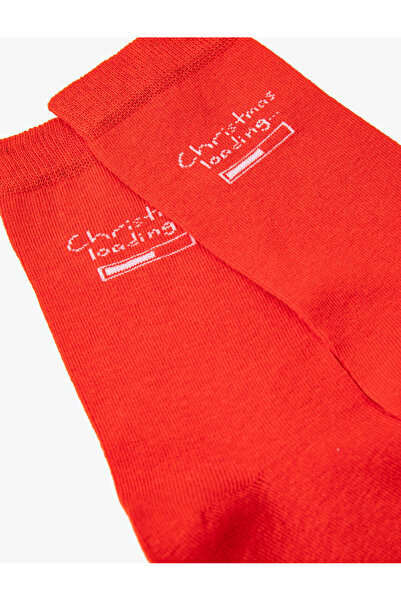 Koton New Year's Themed Socket Socks