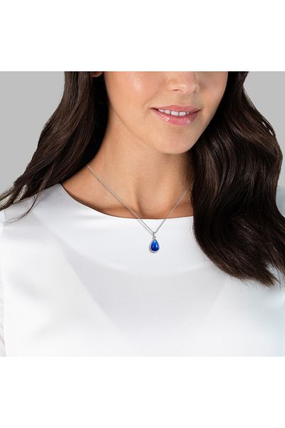 Rafaela Donata Silberhalskette Kette mit Anhänger Sterling Silber Lapislazuli