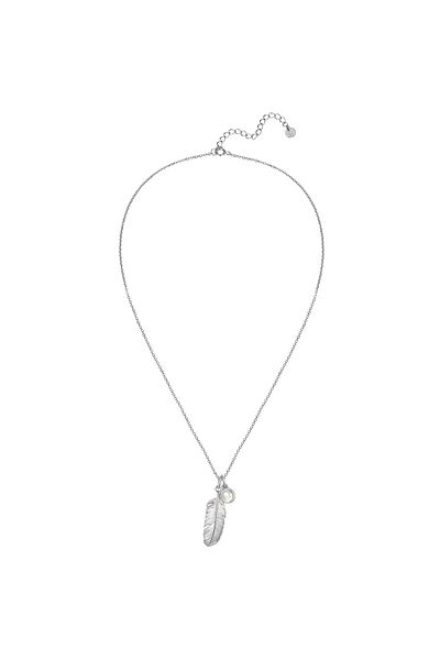 Glanzstücke München Silberhalskette Kette Mit Anhänger Sterling Silber Mondstein (SYNTH.)
