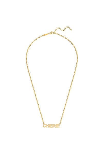 eastside Edelstahlhalskette Kette Mit Anhänger Edelstahl Gelbgold