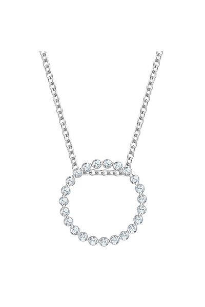 Glanzstücke München Silberhalskette Kette mit Anhänger Sterling Silber Zirkonia weiß